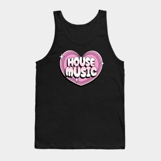 HOUSE MUSIC - Y2K Heart (pink) Tank Top